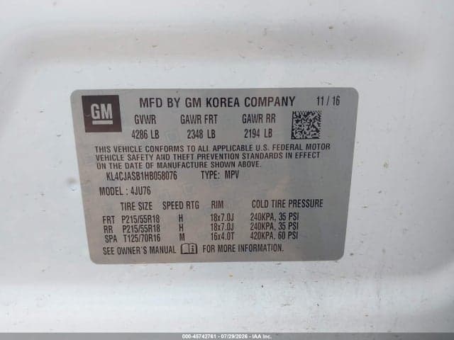 2017 BUICK ENCORE PREFERRED 9