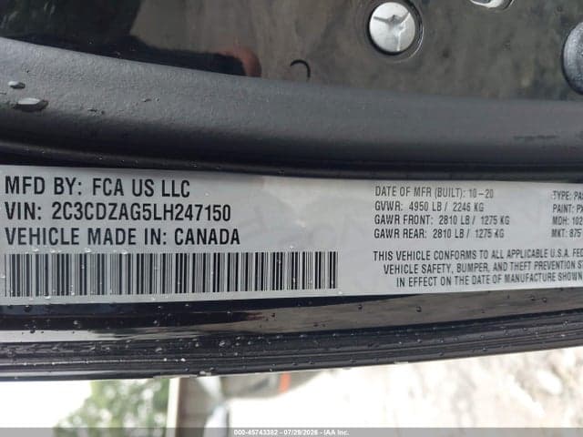2020 DODGE CHALLENGER SXT 9