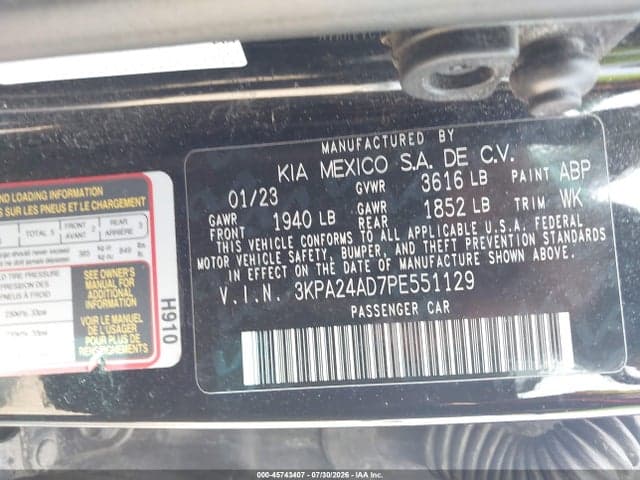 2023 KIA RIO LX 9