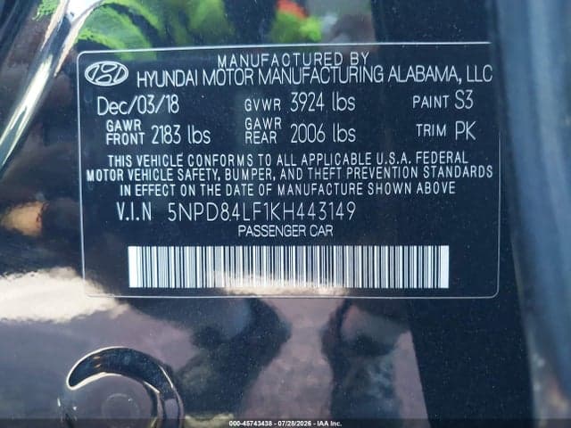 2019 HYUNDAI ELANTRA SEL 9