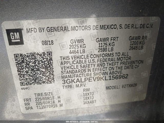 2019 GMC TERRAIN SLT 9