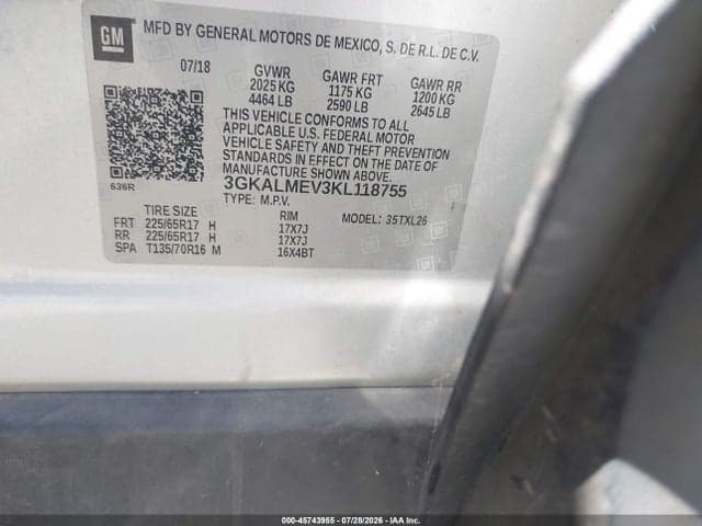 2019 GMC TERRAIN SLE 9