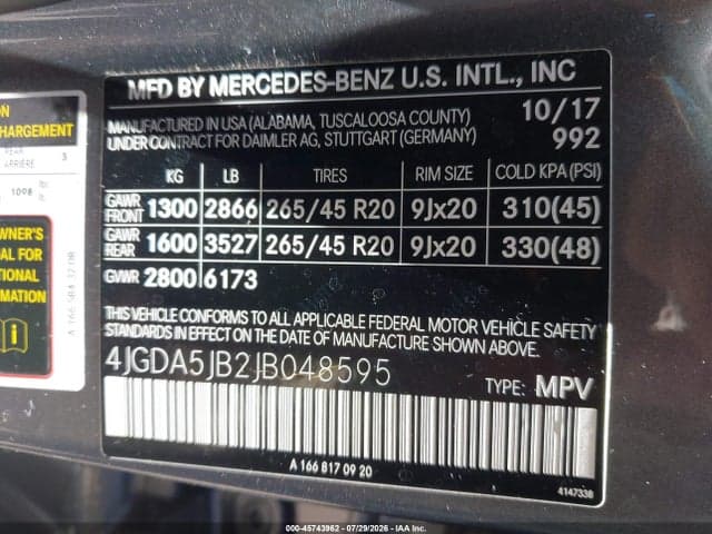 2018 MERCEDES-BENZ GLE 350 9