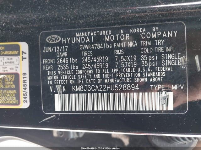 2017 HYUNDAI TUCSON SPORT 9