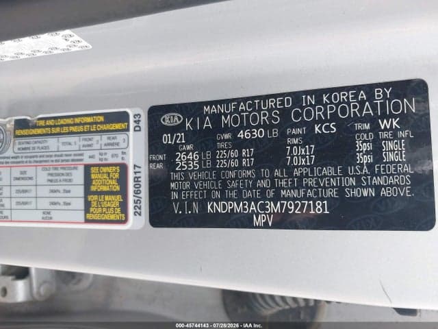 2021 KIA SPORTAGE LX 9