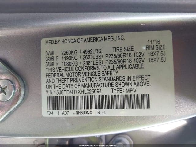 2017 ACURA RDX ADVANCE PACKAGE 9