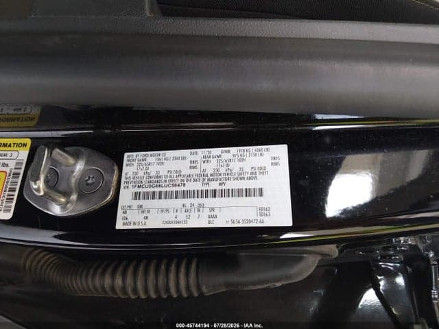 2020 FORD ESCAPE SE 9