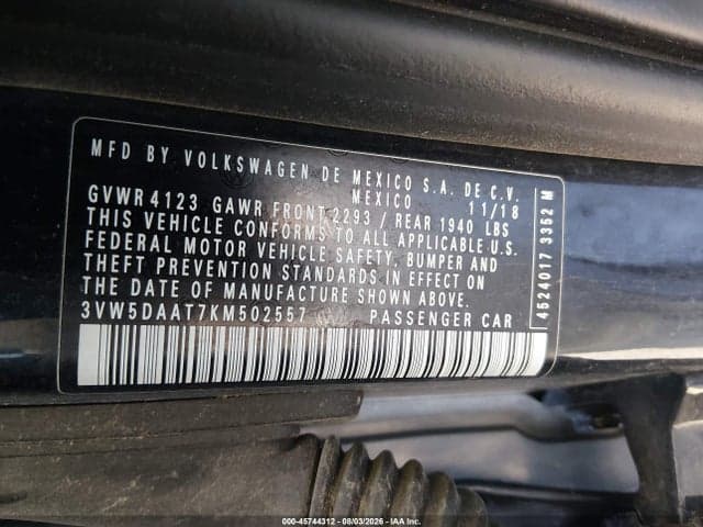 2019 VOLKSWAGEN BEETLE 2.0T FINAL EDITION SE/2.0T FINAL EDITION SEL/2.0T S/2.0T SE 9