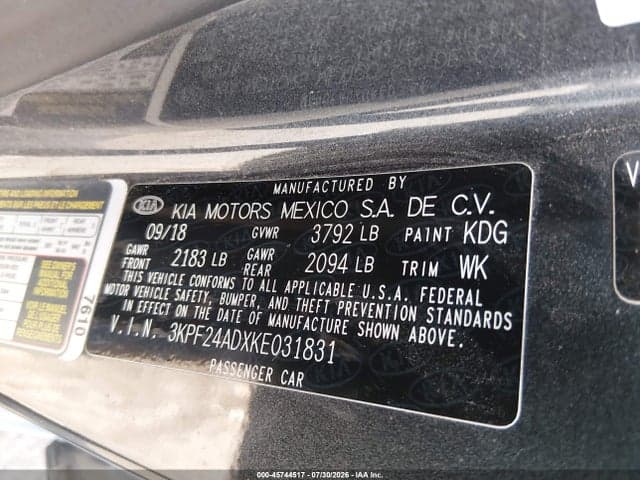 2019 KIA FORTE LXS 9