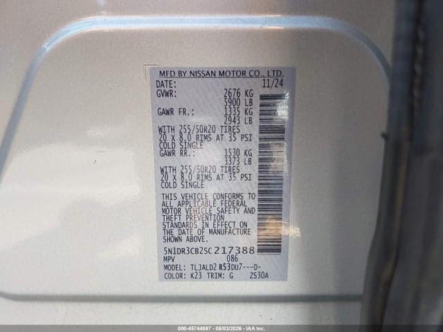 2025 NISSAN PATHFINDER SL FWD 9