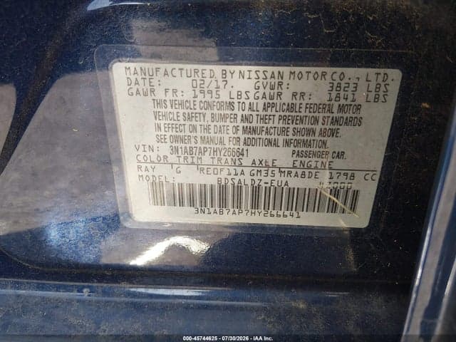 2017 NISSAN SENTRA SV 9