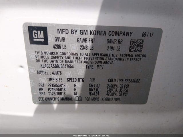 2018 BUICK ENCORE PREFERRED 9