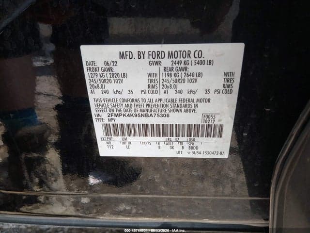 2022 FORD EDGE TITANIUM 9