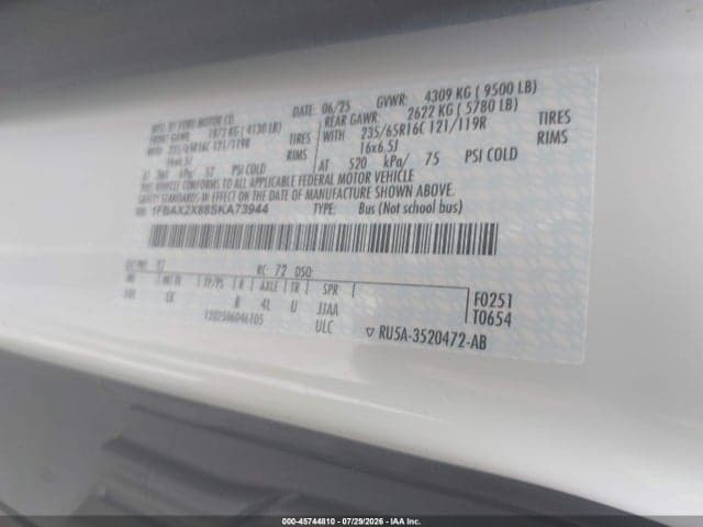 2025 FORD TRANSIT-350 PASSENGER VAN XLT 9