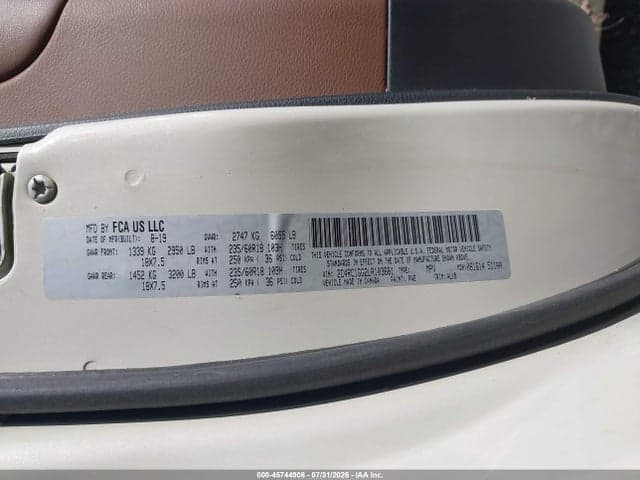 2020 CHRYSLER PACIFICA LIMITED 9