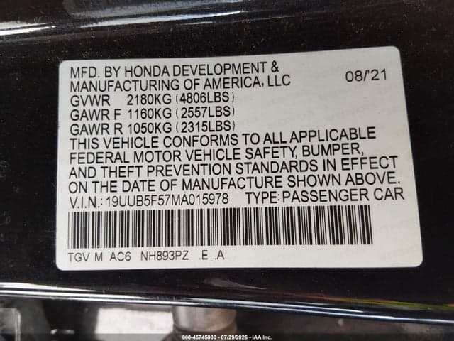 2021 ACURA TLX A-SPEC PACKAGE 9