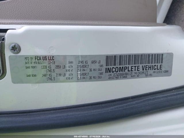 2019 DODGE GRAND CARAVAN SE 9