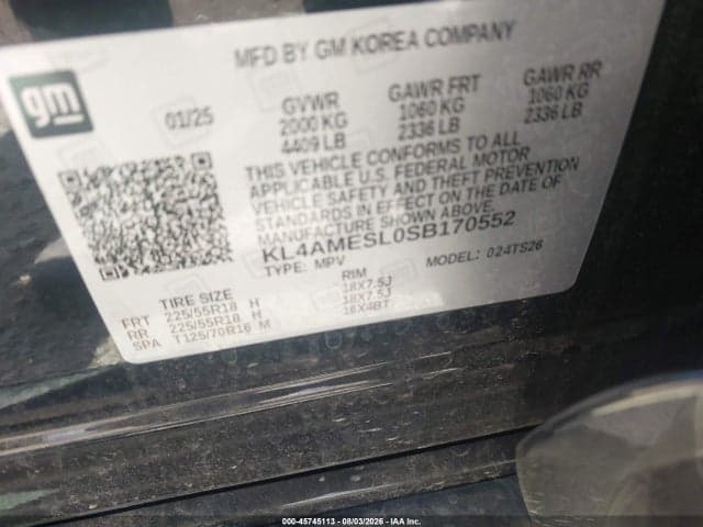 2025 BUICK ENCORE GX SPORT TOURING AWD 9