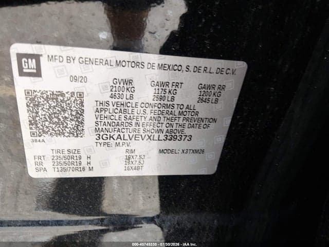 2020 GMC TERRAIN AWD SLT 9