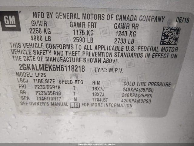 2017 GMC TERRAIN SLE-1 9