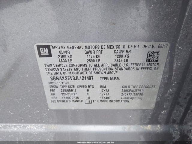 2018 CHEVROLET EQUINOX LT 9