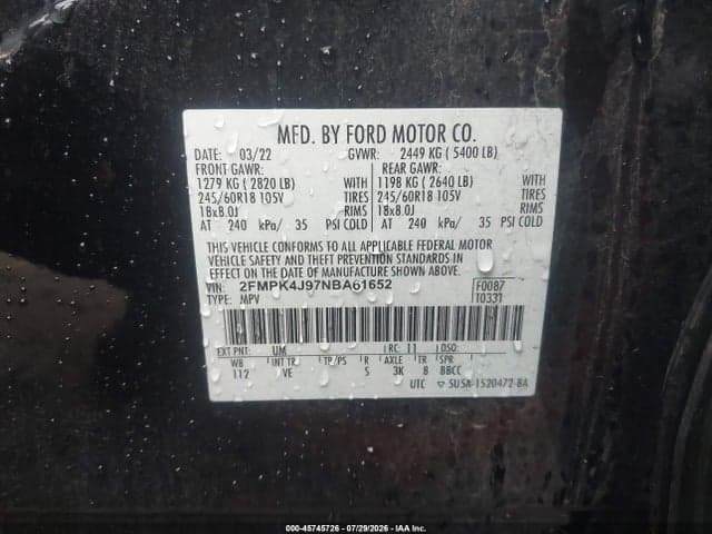 2022 FORD EDGE SEL 9
