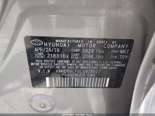 2020 HYUNDAI ELANTRA SEL 9