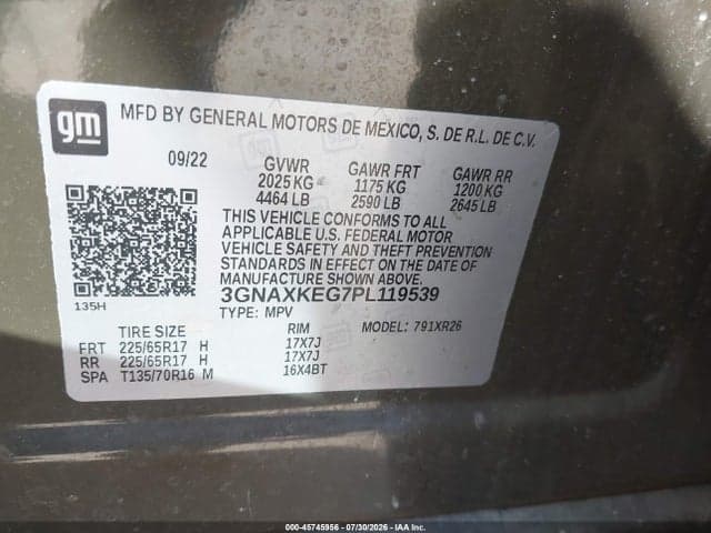 2023 CHEVROLET EQUINOX FWD LT 9
