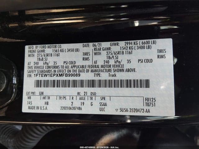2021 FORD F-150 LARIAT 9