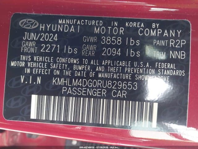 2024 HYUNDAI ELANTRA SEL 9