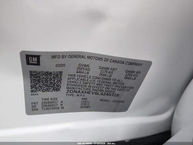 2020 CHEVROLET EQUINOX FWD LS 9