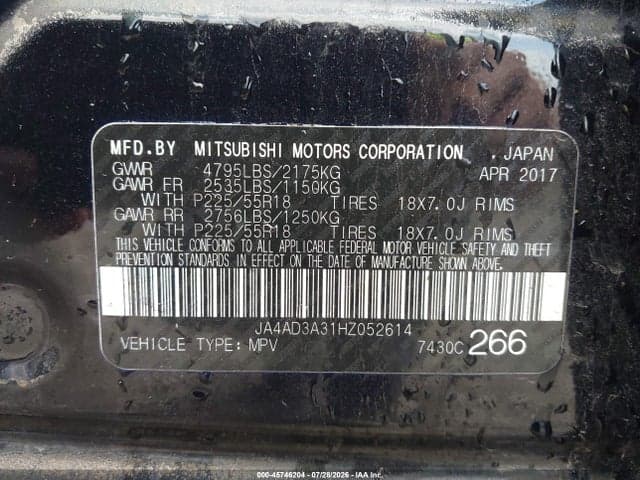2017 MITSUBISHI OUTLANDER SE 9