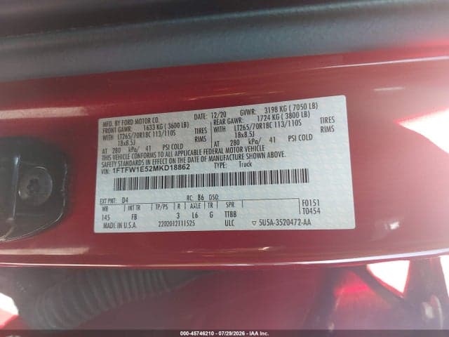 2021 FORD F-150 XLT 9