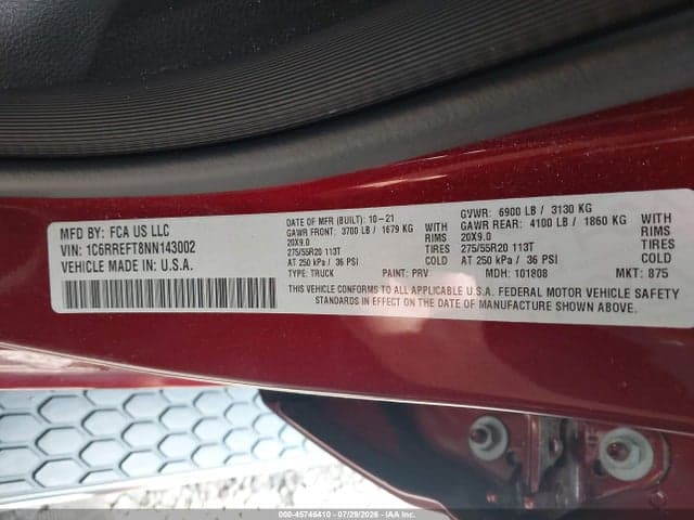 2022 RAM 1500 9