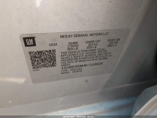 2019 CHEVROLET CRUZE LT 9