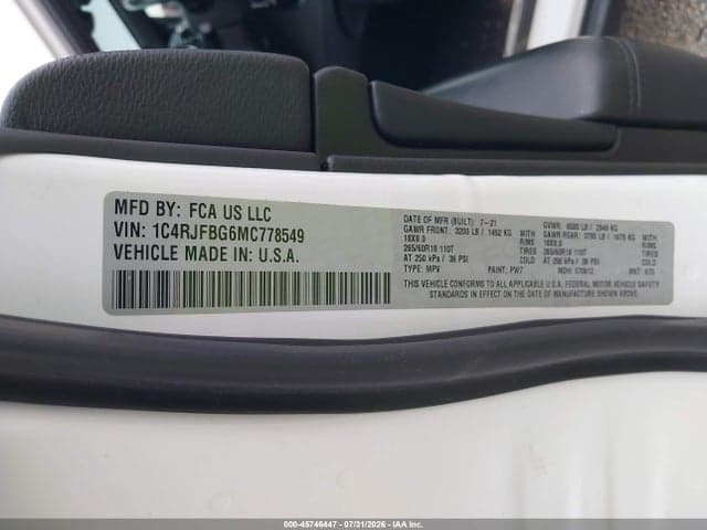 2021 JEEP GRAND CHEROKEE LIMITED 4X4 9
