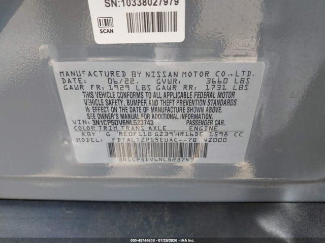 2022 NISSAN KICKS SR XTRONIC CVT 9