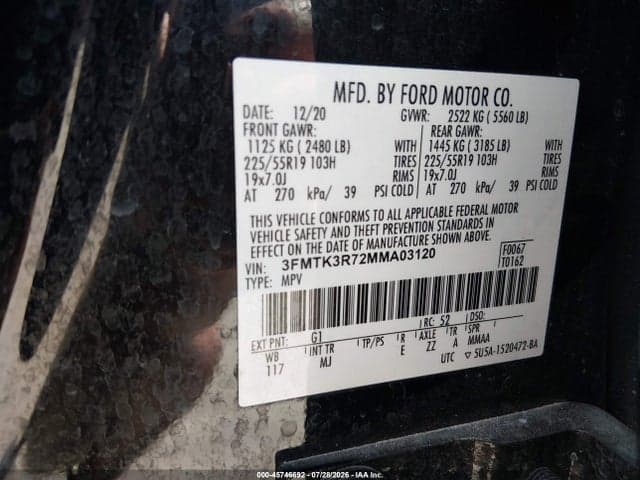 2021 FORD MUSTANG MACH-E PREMIUM 9