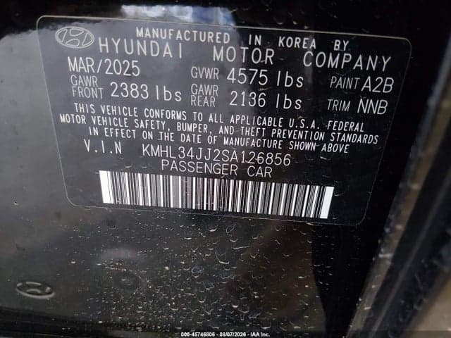 2025 HYUNDAI SONATA HYBRID SEL 9