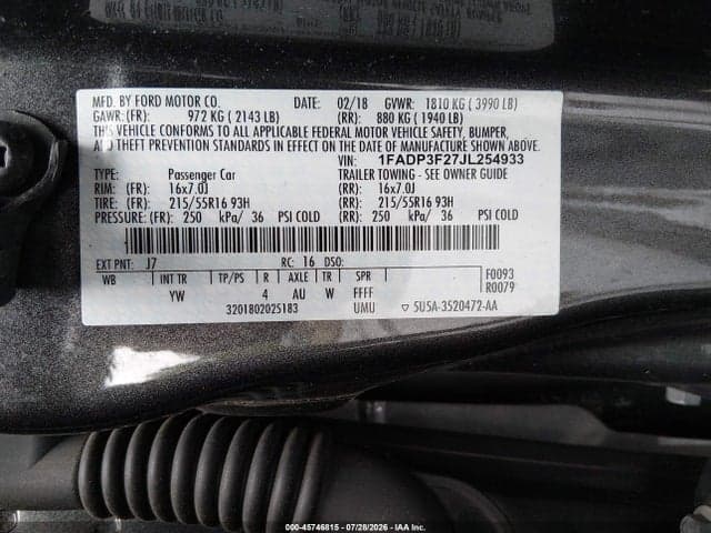 2018 FORD FOCUS SE 9