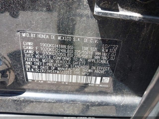 2023 HONDA HR-V AWD SPORT 9