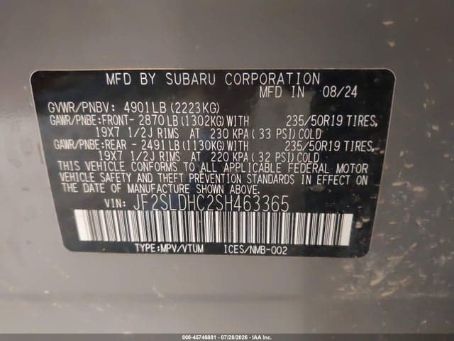 2025 SUBARU FORESTER SPORT 9