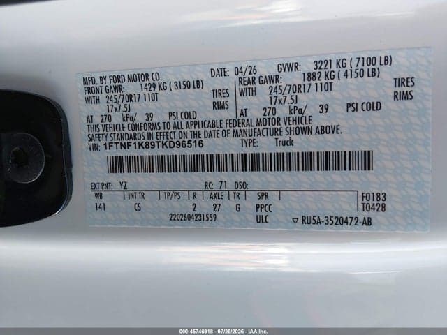 2026 FORD F-150 XL 9