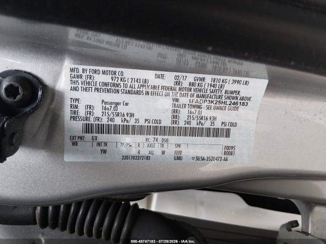 2017 FORD FOCUS SE 9