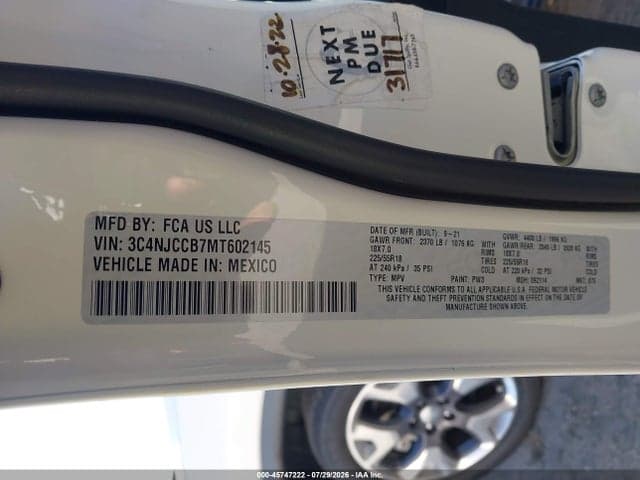 2021 JEEP COMPASS LIMITED FWD 9