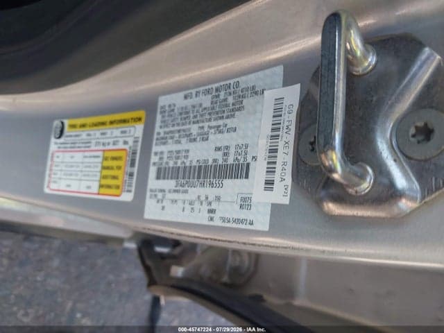2017 FORD FUSION HYBRID S 9