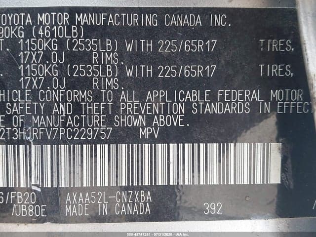 2023 TOYOTA RAV4 LE 9