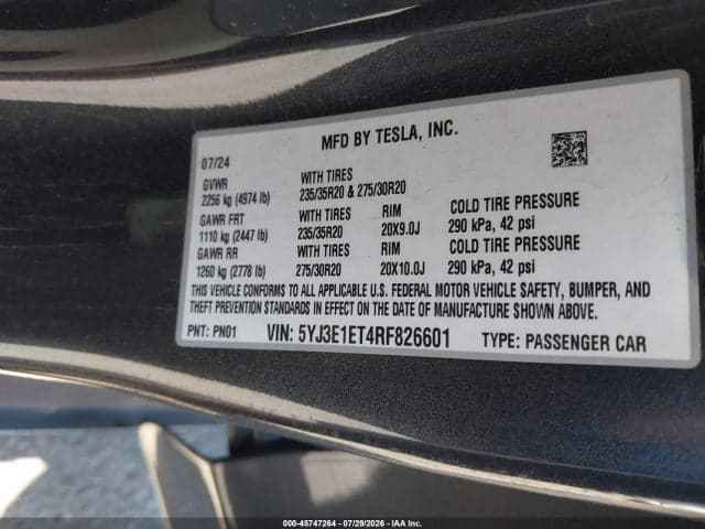 2024 TESLA MODEL 3 PERFORMANCE ALL-WHEEL DRIVE 9