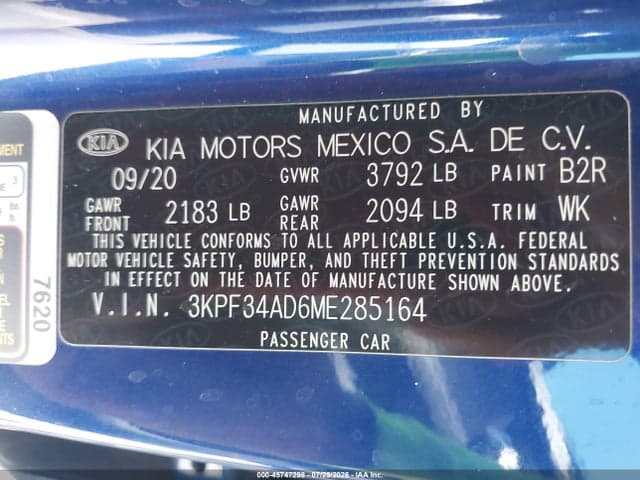 2021 KIA FORTE GT-LINE 9