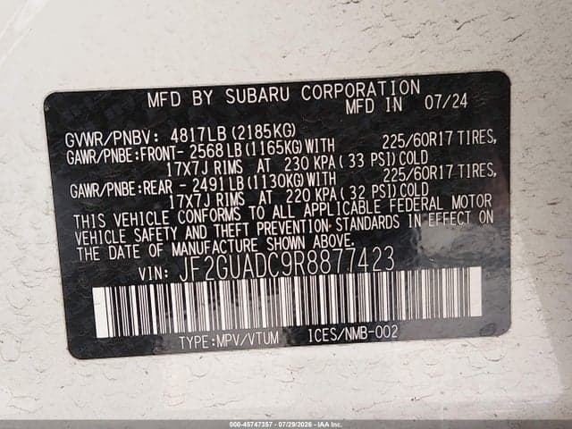 2024 SUBARU CROSSTREK PREMIUM 9